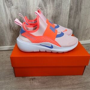 Nike Flex Runner 4 Sneakers (GS) Youth Girls 2 Slip On Pink Spring